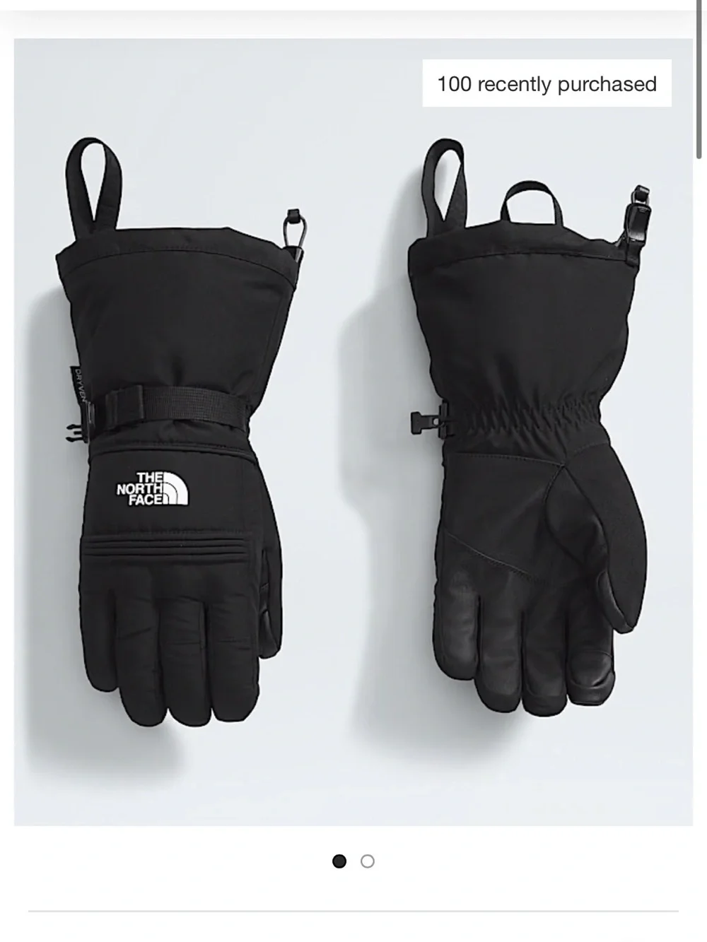 The North Face Women’s Medium Montana Ski Gloves Snow Black NWT Touchscreen